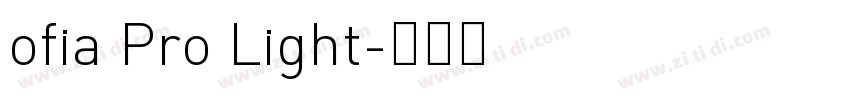 ofia Pro Light字体转换
